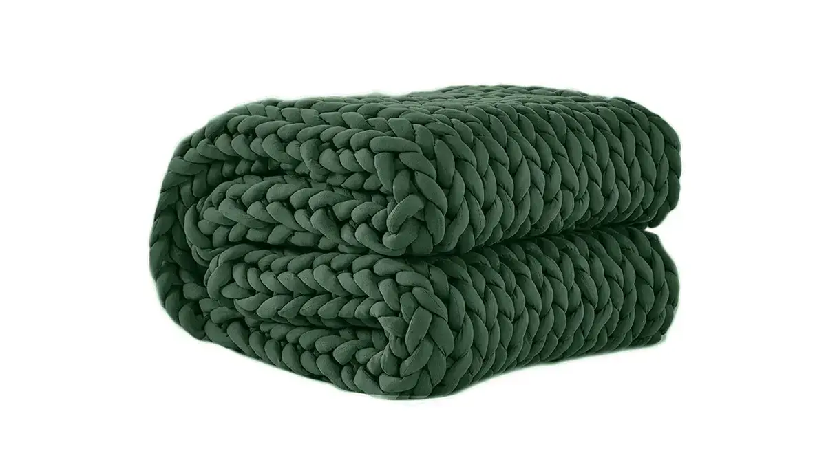 Одеяло Gravity Wicker, цвет зеленый картинка - 1 - большое изображение
